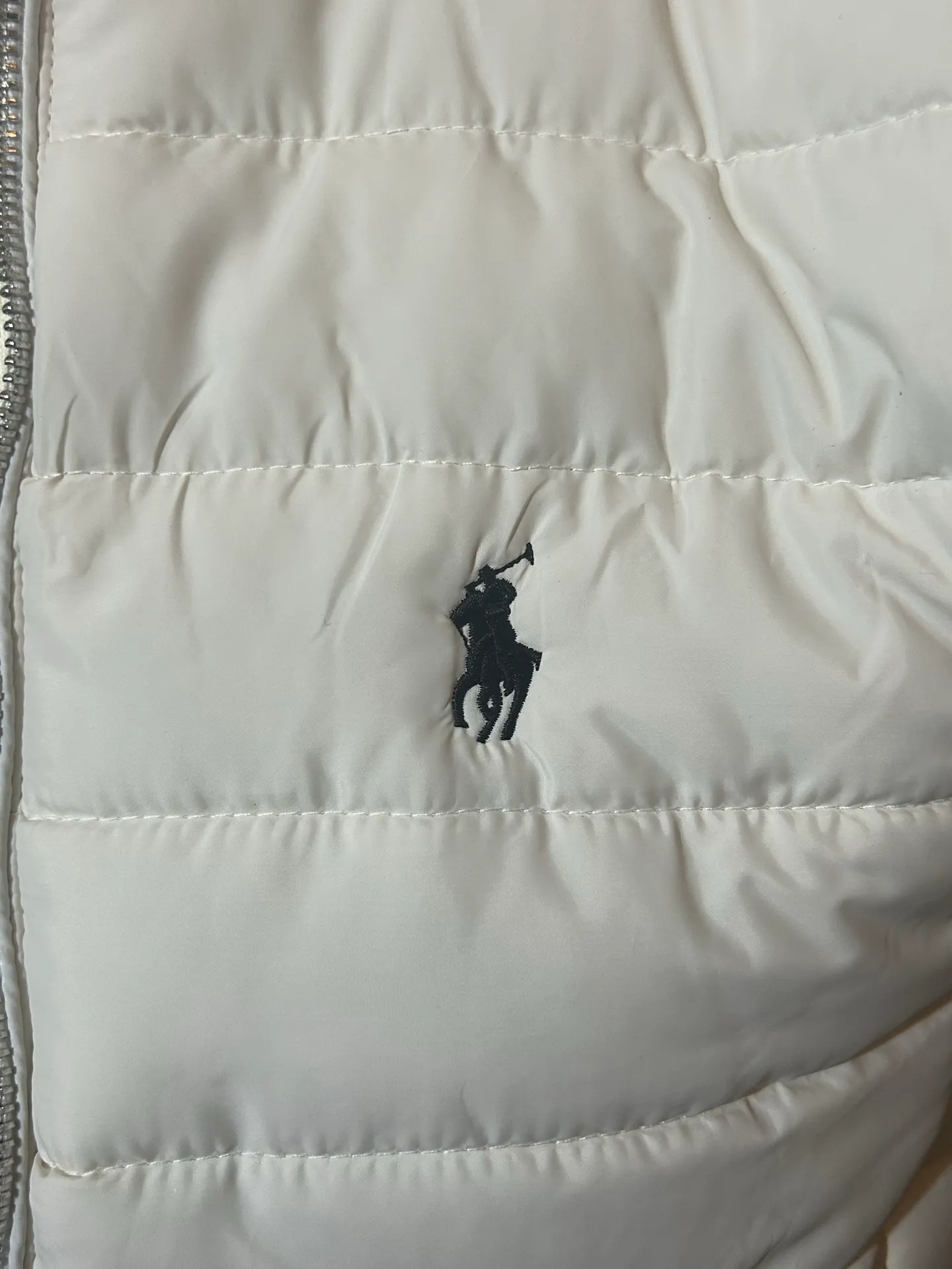 P270 Polo Ralph Lauren FW24 solid color logo embroidered zipper loose vest Color: pure white Size: M-XXL M-75-90kg L-90-105kg XL-105-120kg 2XL-120-135kg